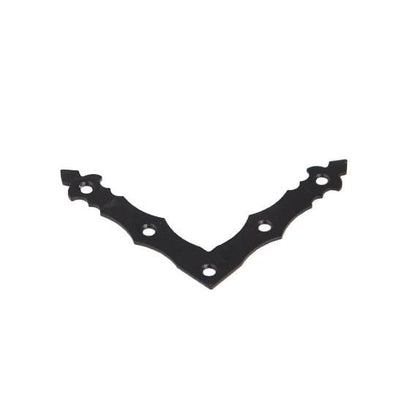 Dekoratyvinis kampuk 4cm x 30cm dažyta metalų lydinys juoda