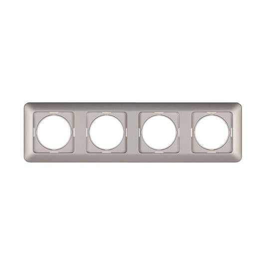 Ramka poczwórna VILMA SL250, kolor metaliczny