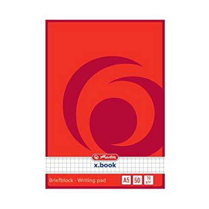 Zeszyt w kratkę Herlitz, A5, 50 kartek