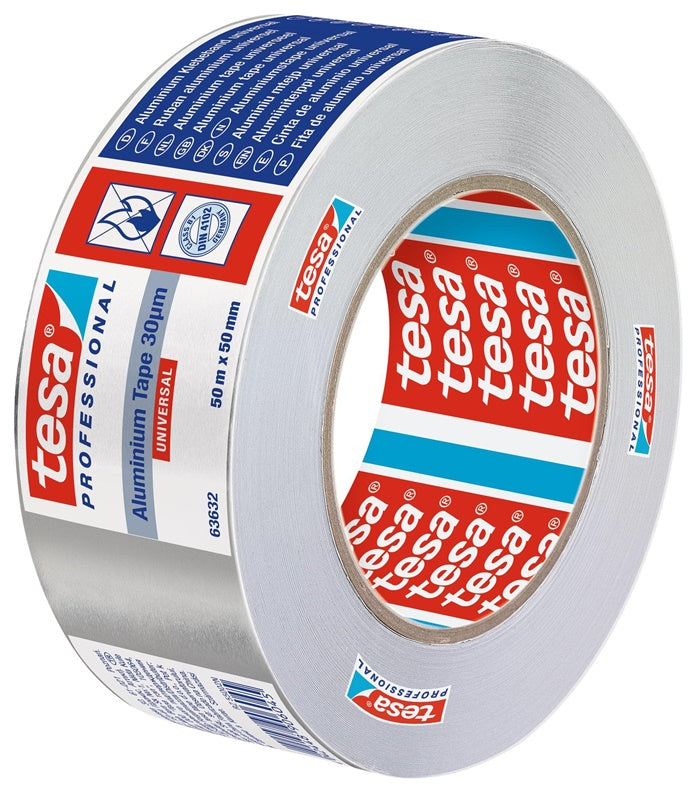Lipni aliuminio juosta, Tesa, Universal, 50 m x 50 mm