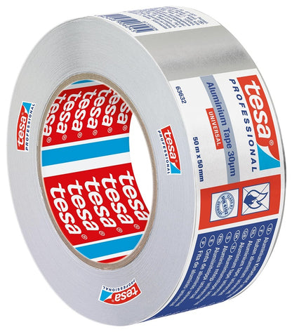 Lipni aliuminio juosta, Tesa, Universal, 50 m x 50 mm