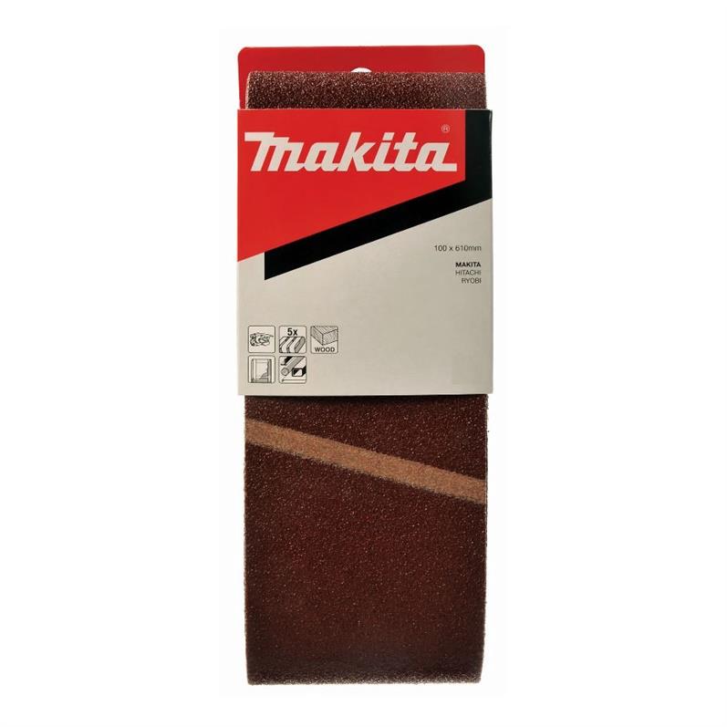 Taśma szlifierska Makita P-36893, Nr 60, 610 x 100, 5 szt.
