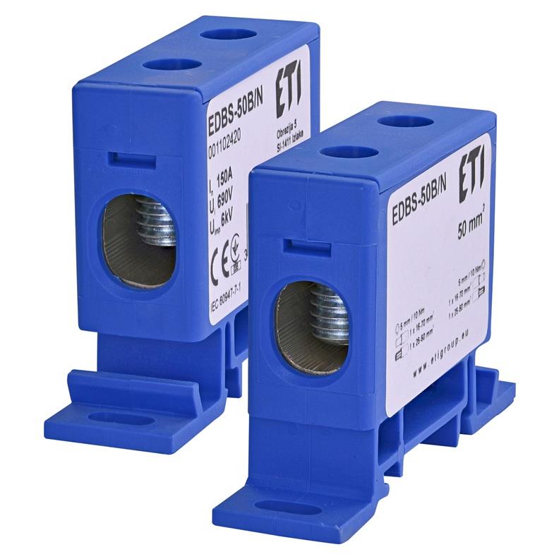 Paskirstymo gnybtas ETI EDBS-50B/N, 50 mm²