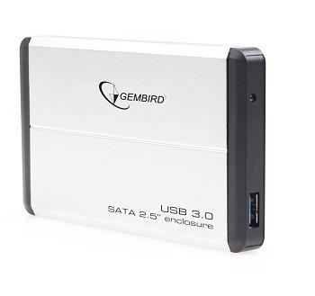Obudowa Gembird EE2-U3S-2-S, HDD, 2,5" SATA, USB 3,0