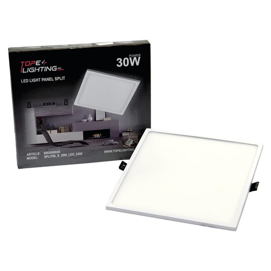Wpuszczana oprawa oświetleniowa Tope Split, 30W, 4000°K, LED, biała