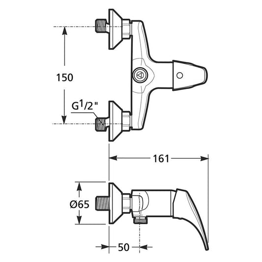 Bateria prysznicowa Jika Talas H3311N7