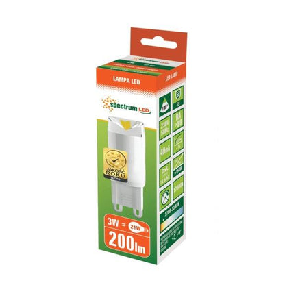 Żarówka LED Spectrum G9 T5 2.5W 3000K 190LM 17KH