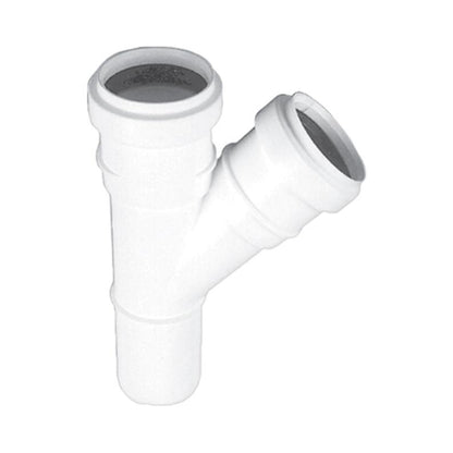 Trójnik HTplus do kanalizacji wewnętrznej, Ø40/40 mm, 45°, biały