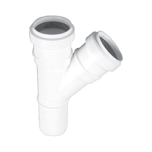 Trójnik HTplus do kanalizacji wewnętrznej, Ø40/40 mm, 45°, biały