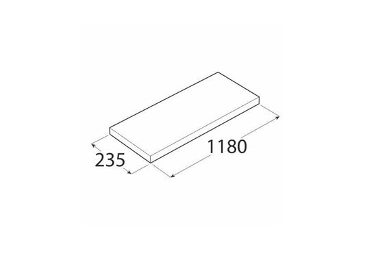 Lentyna Velano FS 118/24 BI,  1180 x 38 x 235 mm
