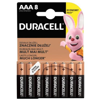 Baterie DURACELL AA/LR06, 1,5V, 8 szt.