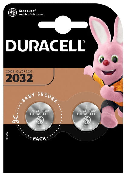Elementai DURACELL CR2032, 2 vnt