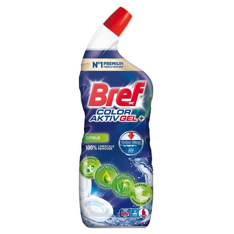 Żel do czyszczenia toalety BREF EXCELLENCE GEL+COLOR AKTIV, 700 ml