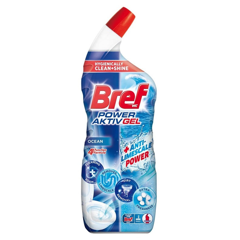Unitazo valiklis BREF POWER AKTIV GEL OCEAN, 700 ml