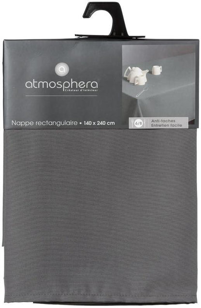 Atspari dėmėms staltiesė, pilka, 140 x 240 cm