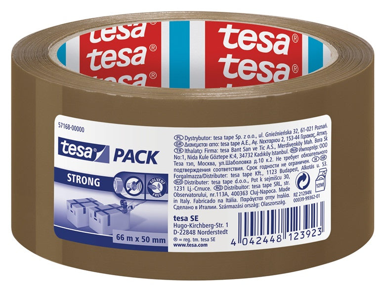 Lipnioji juosta Tesa, 66 m x 50 mm, ruda