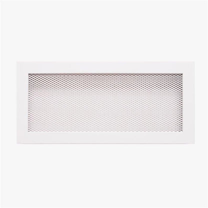 Kratka kominkowa HEARTH, biała, 170 x 370 mm