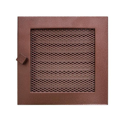 Grotelės židiniui HEARTH, vario spalvos, 170 x 170 mm