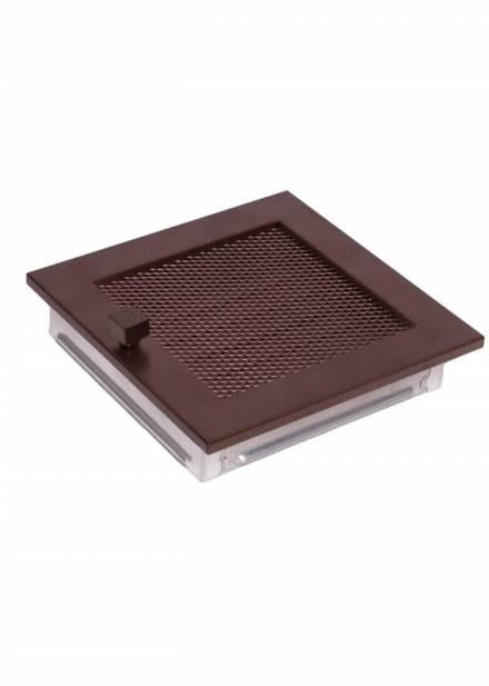 Grotelės židiniui HEARTH, vario spalvos, 170 x 170 mm
