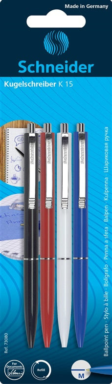 Zestaw długopisów Schneider 73080 K15, różne kolory