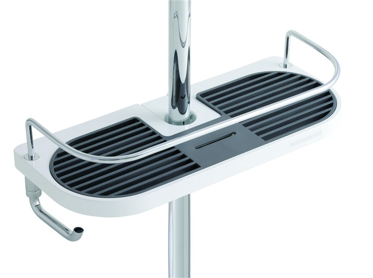 Półka prysznicowa Ferro 65580.1, 280 mm x 90 mm x 120 mm, biała