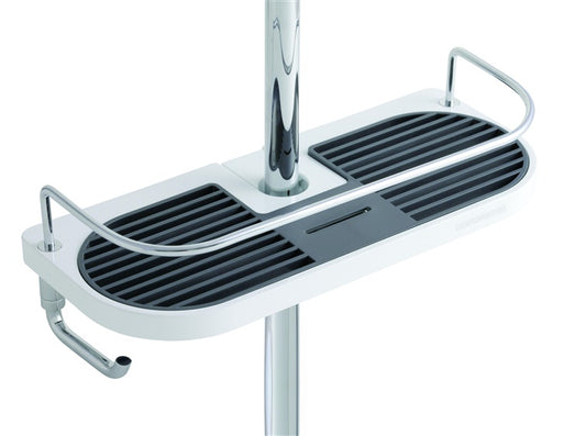 Półka prysznicowa Ferro 65580.1, 280 mm x 90 mm x 120 mm, biała