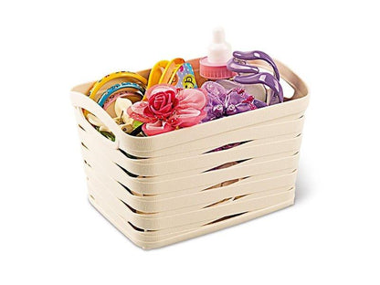 Kosz Ribbon M-094, 1.5 l, plastik, kremowy