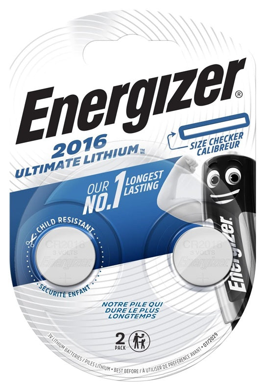 Baterie ENERGIZER CR2016, 3V, 2 szt.