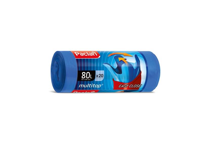 Šiukšlių maišai Paclan, 80l, 20 vnt., 23MK