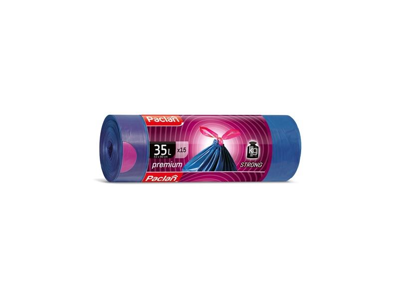 Worki na śmieci Paclan, dwuwarstwowe, 35 l, 15 szt., 30MK