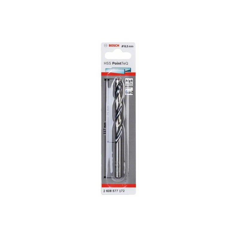 Wiertło do metalu Bosch Pointteq, 8,5x117 mm