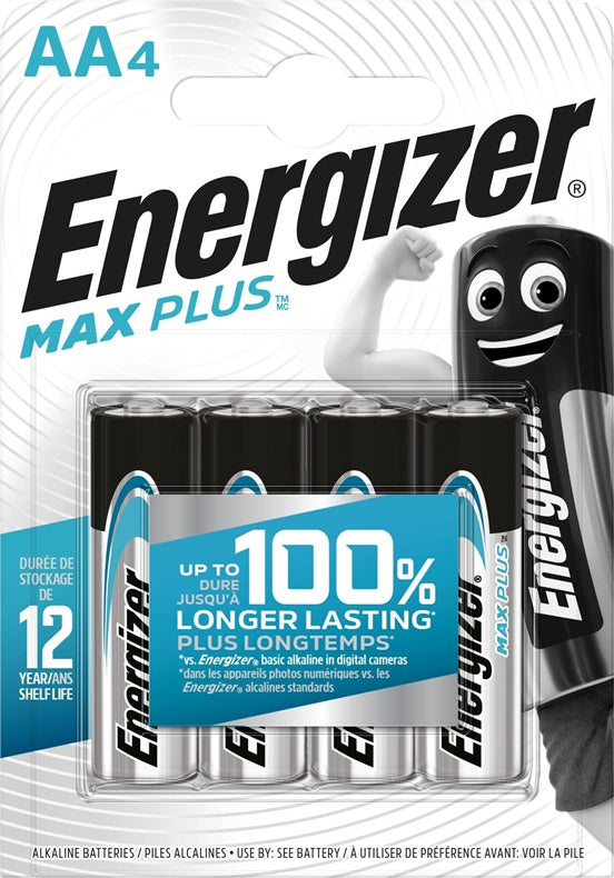 Baterie ENERGIZER MAX PLUS AA/LR06, 1,5V, 4 szt.