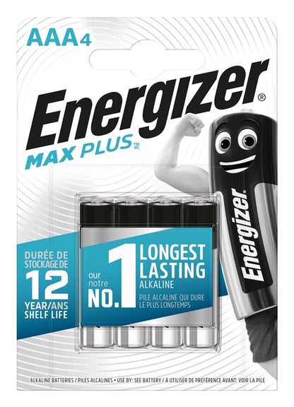 Baterie ENERGIZER MAX PLUS AAA/LR03, 1,5V, 4 szt.