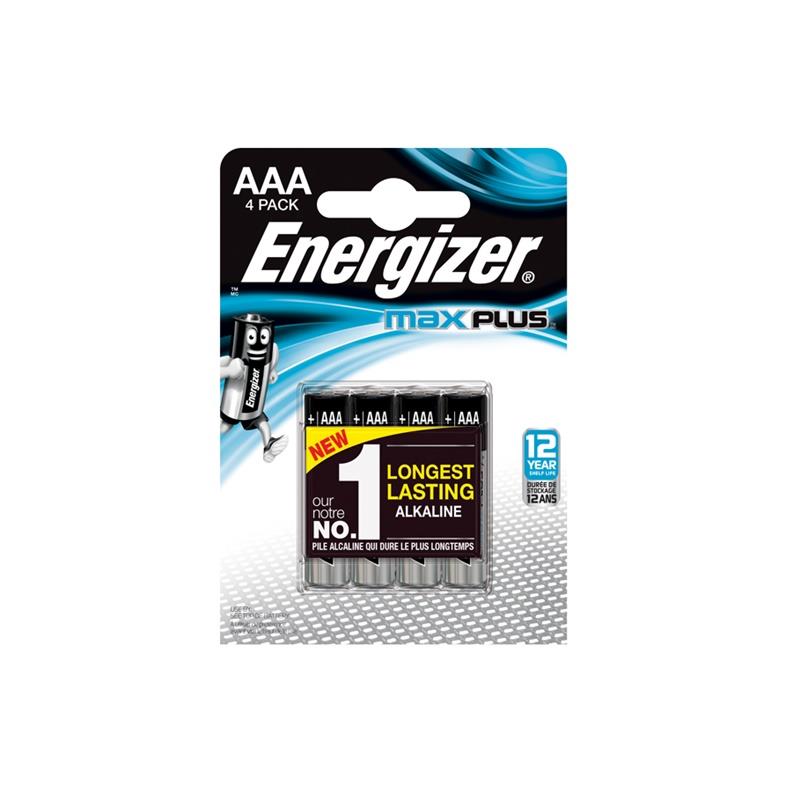 Elementai ENERGIZER MAX PLUS AAA/LR03, 1,5V, 4 vnt.
