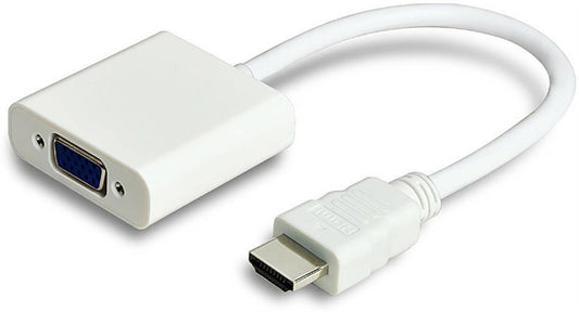 Adapter MICRO_CONNEC HDMI M, VGA F, 0.15m, biały HDMVGA1