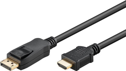 Kabel MICRO_CONNEC HDMI M, Display Port M, 2m, czarny