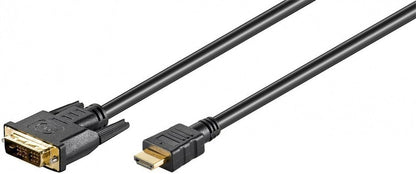 Kabelis MICRO_CONNEC HDMI M, DVI M, 2m, juodas HDM191812
