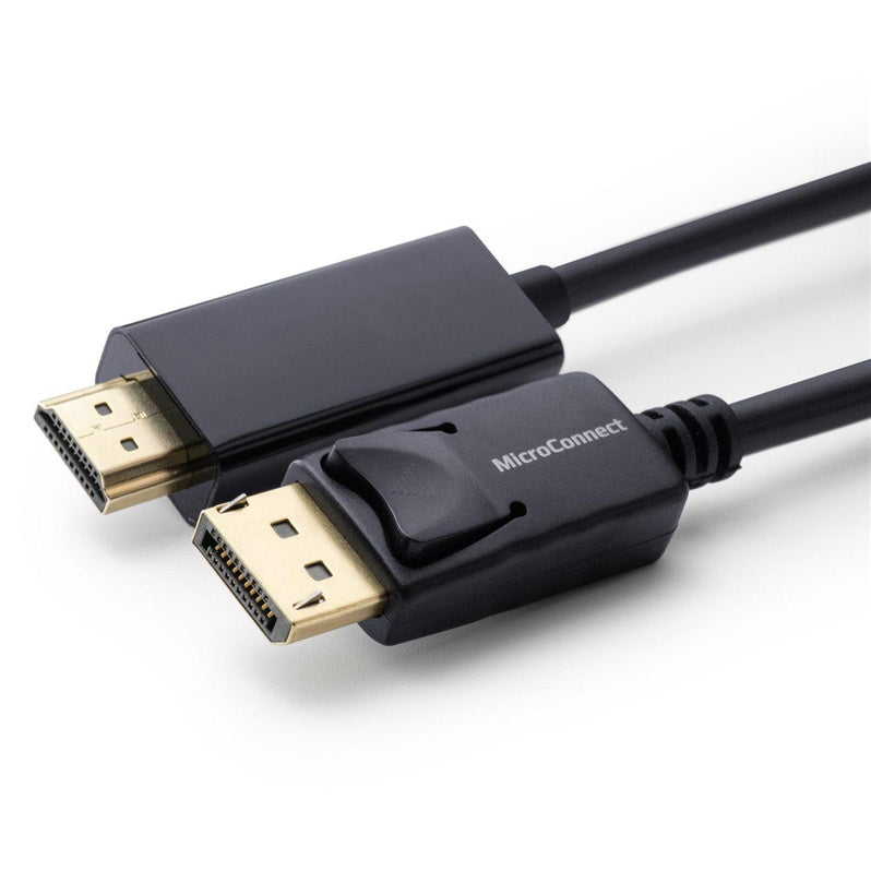 Kabel MICRO_CONNEC HDMI M, Display Port M, 2m, czarny
