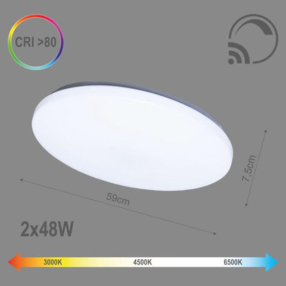Lampa sufitowa Tope Sopot, 2x48W, LED, Ø585mm