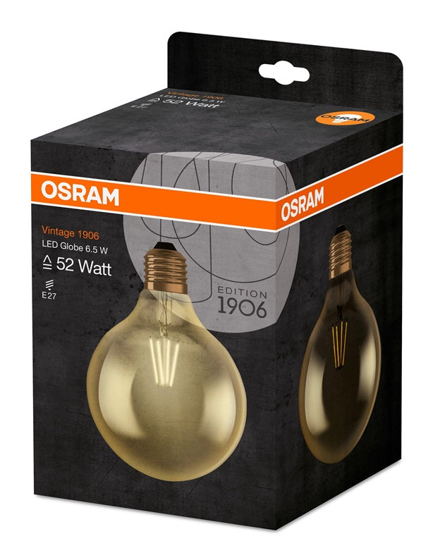Lemputė Osram LED, G125,  E27, 7W, 725lm, 2500K