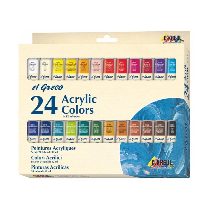 Farby akrylowe C. KREUL 28253, 24 × 12 ml