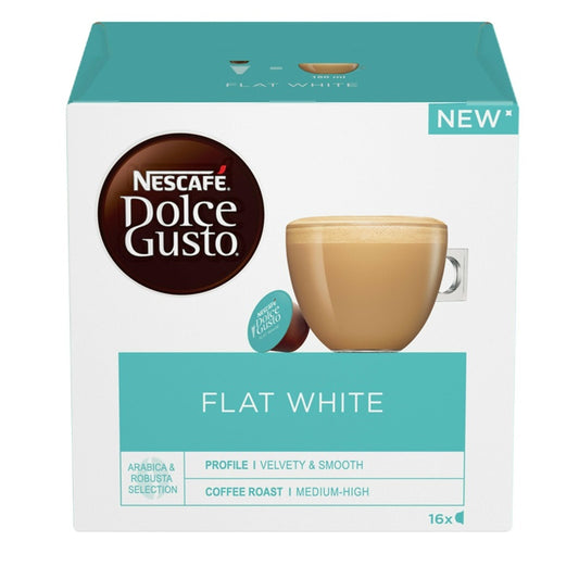 Kavos kapsulės NESCAFE DOLCE GUSTO FLAT WHITE, 16 vnt.