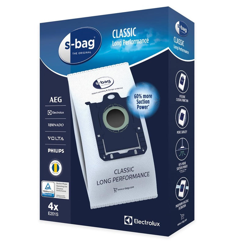 Worki do odkurzacza Electrolux E201S, 4 szt.