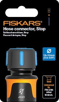 Złączka z ręcznym zaworem Fiskars, Ø 13-15 mm