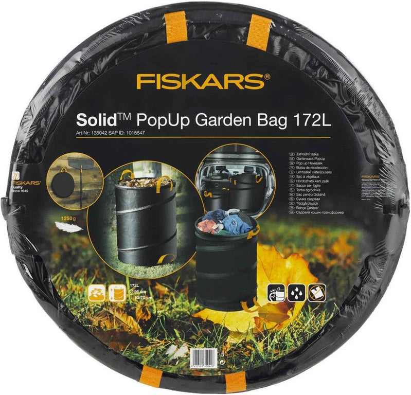 Krepšys sodo Fiskars Solid PopUp, 172 l