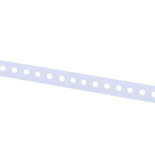 Taśma montażowa perforowana, 12 x 0.7 mm, 3 m, biała
