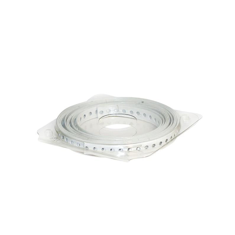 Taśma montażowa perforowana, 12 x 0.7 mm, 3 m, biała