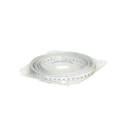 Taśma montażowa perforowana, 12 x 0.7 mm, 3 m, biała