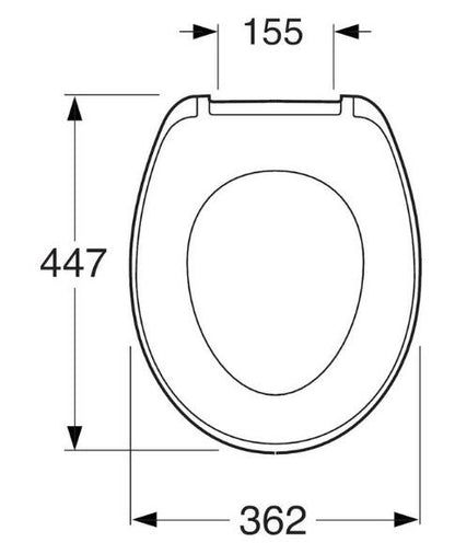 Unitazo dangtis SAVAL 8780S101, SOFT CLOSE
