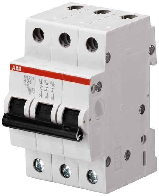 Wyłącznik automatyczny ABB SH203 3P B 6kA, 25 A